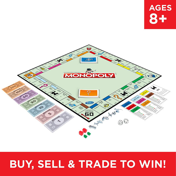 Monopoly Fast-Dealing Property Trading Game Ages 8+