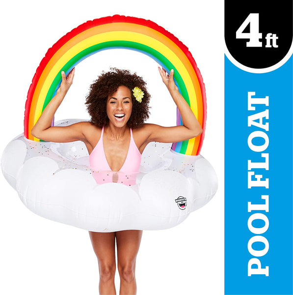 Giant Rainbow Cloud Pool Float - Ages 8+