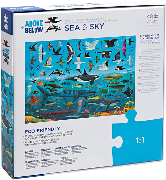 Above & Below: Sea and Sky Floor Puzzle 48pcs  - Ages 4+