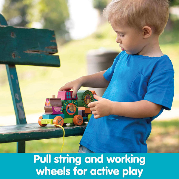 Fun Forest & City Train! Wooden Activity Set - Ages 12mths+