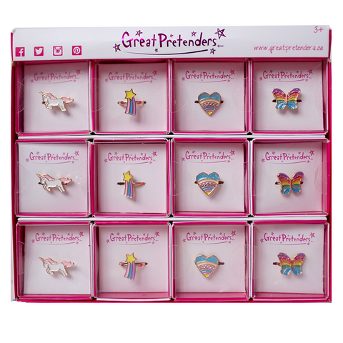 GP: Boutique Rainbow Rings: Multiple Styles Available - Ages 3+