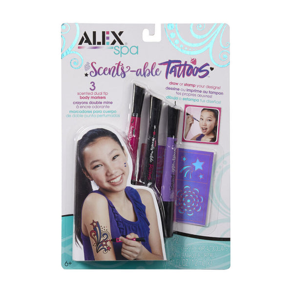 Scents-able Tattoos: 3 Dual Tip Body Markers - Ages 6+