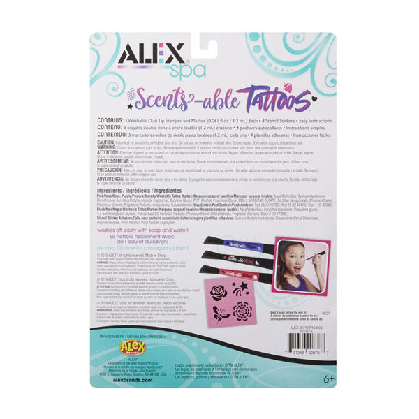 Scents-able Tattoos: 3 Dual Tip Body Markers - Ages 6+