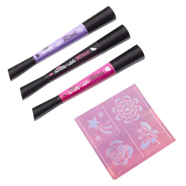 Scents-able Tattoos: 3 Dual Tip Body Markers - Ages 6+