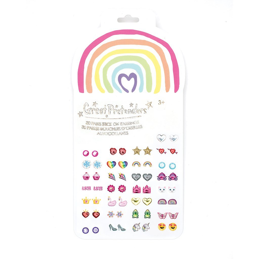 GP: Rainbow Love Sticker Earrings - Ages 3+