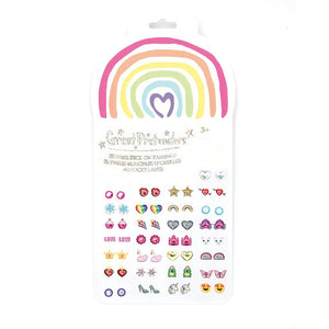 GP: Rainbow Love Sticker Earrings - Ages 3+