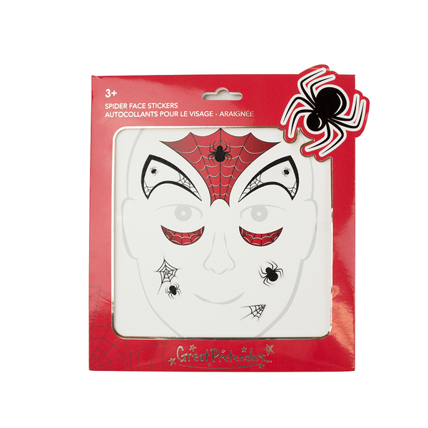 Spider Face Stickers - Ages 3+