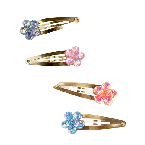 GP: Shimmer Flower Hair Clips - Ages 3+