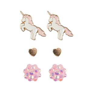 Boutique Unicorn Studded Earrings 3+