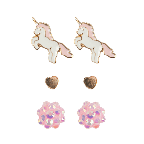 GP: Boutique Unicorn Studded Earrings - Ages 3+