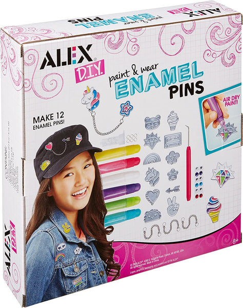 Alex: DIY Paint & Wear Enamel Pins - Ages 8+