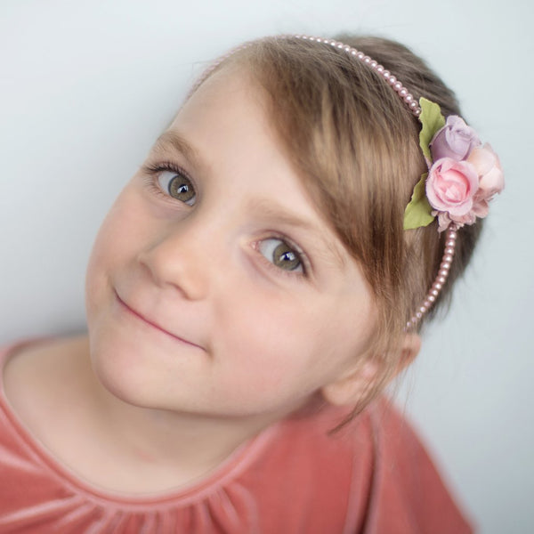 Boutique Pearls and Twirls Headband Ages 3+