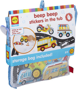 BEEP BEEP Stickers in the Tub