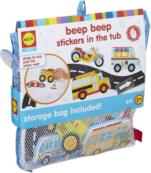 Alex BEEP BEEP Stickers in the Tub