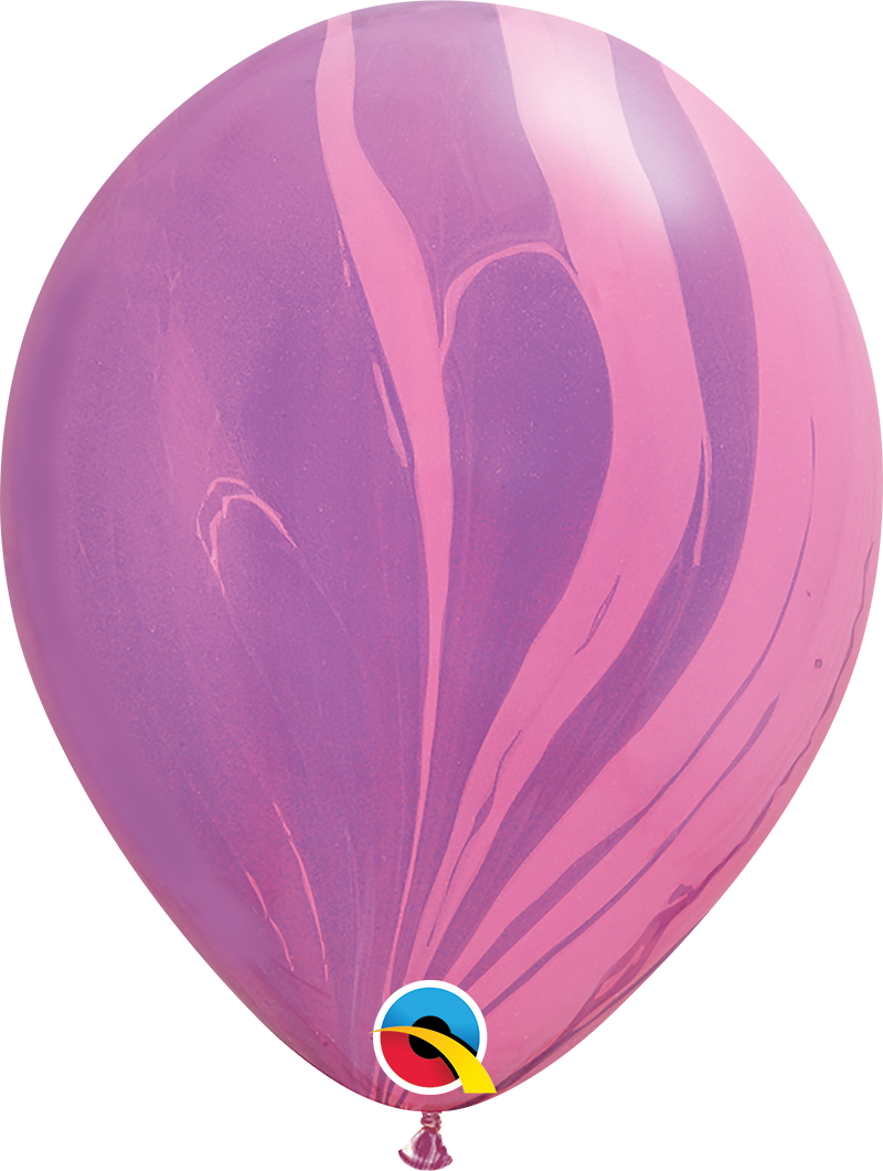 Rainbow SuperAgate® Latex Balloon 11"