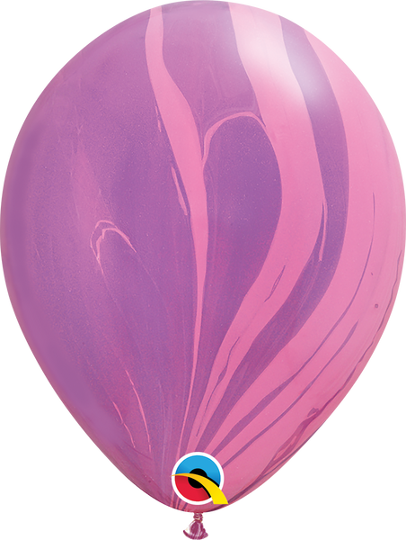 Rainbow SuperAgate® Latex Balloon 11"