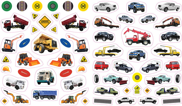 AB: EyeLike - Trucks 400 Reusable Stickers - Ages 3+