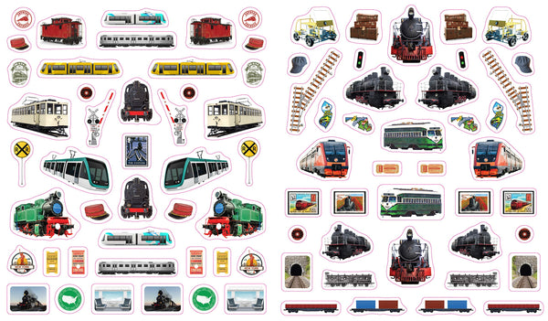 AB: EyeLike: Trains 400 Reusable Stickers - Ages 3+