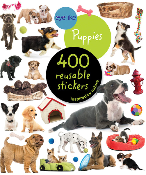 AB: EyeLike: Puppies 400 Reusable Stickers - Ages 3+