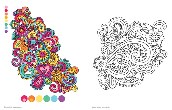 Notebook Doodles: Color Swirl