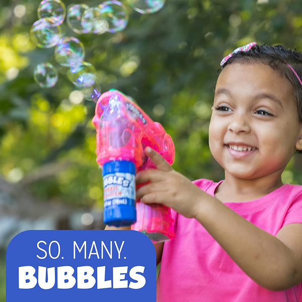 Fubbles Light Up Bubble Blaster: Multiple Colours Available - Ages 3+