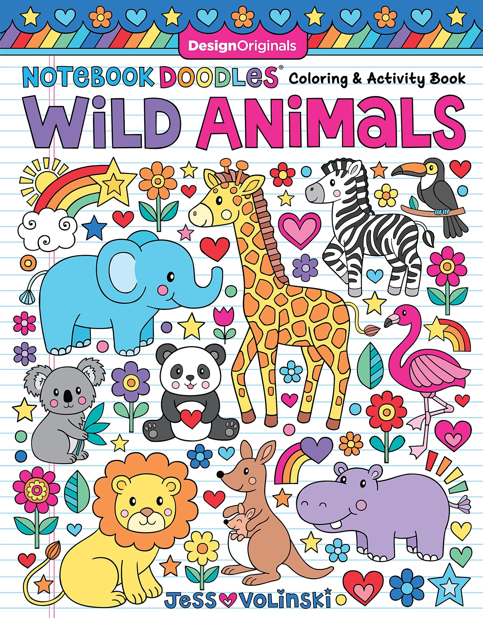 Notebook Doodles: Wild Animals - Ages 5+