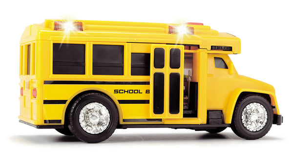 City Heroes - School Bus with Lights & Sound 15cm