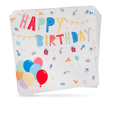 Happy Birthday Paper Napkins: 20 pieces