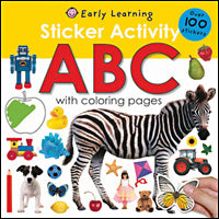 Sticker Activity ABC - With Colouring Pages