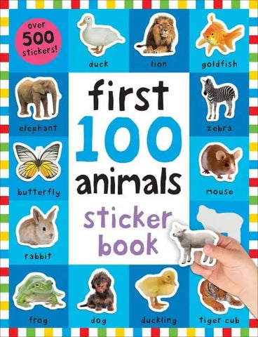 AB: First 100 Stickers: Animals: Over 500 Stickers - Ages 3+