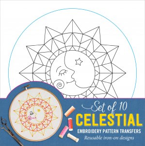 Embroidery Pattern Transfers: Celestial