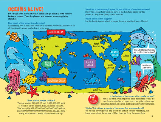 100 Questions About Oceans - Ages 7+