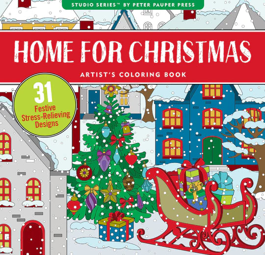 AB: Home For Christmas Colouring Book