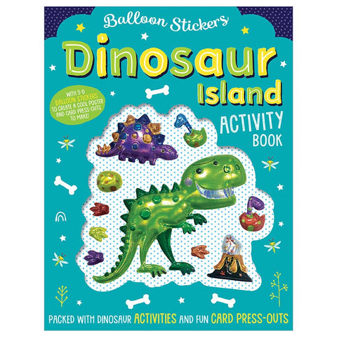 AB: Balloon Stickers Dinosaur Island Activity Book - Ages 3+