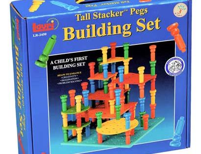 Tall Stacker Pegs Building Set - Ages 3+