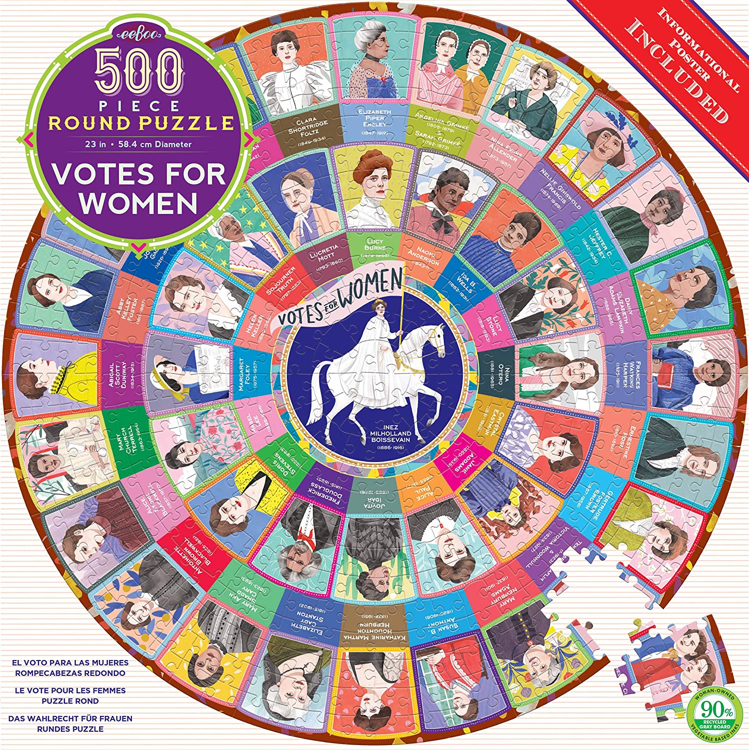 Votes for Women 500 round puzzle