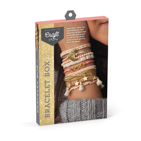 Craft Crush: Gold Bracelet Box Kit - Ages 13+