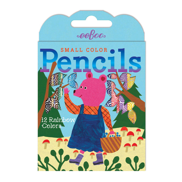 12 Small Coloured Pencils: Animals - Ages 3+