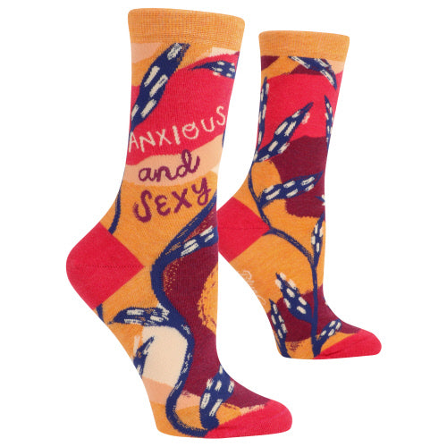 Blue Q: Anxious and Sexy - Crew Socks