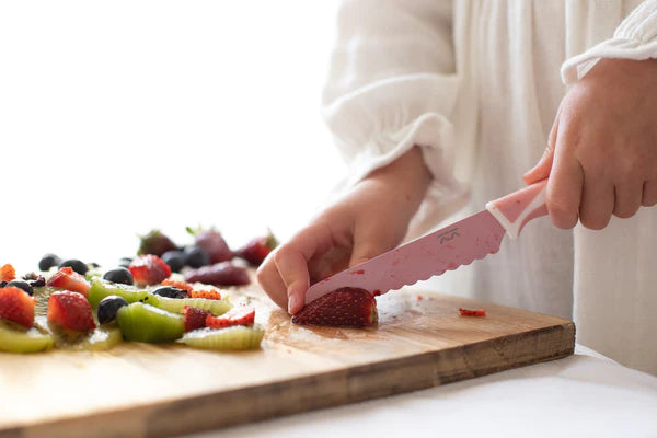 Kiddikutter: Child Safe Knife Blush Pink - Ages 3+
