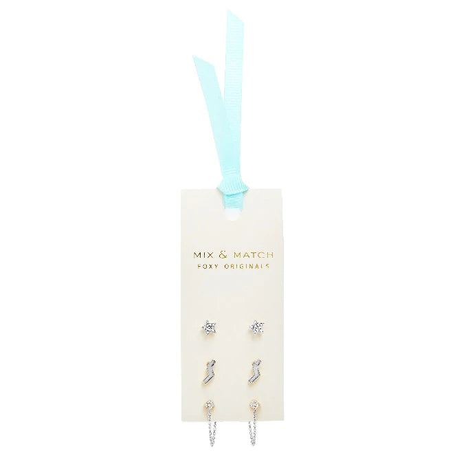 Earrings: Bowie Mix & Match - Gold or Silver