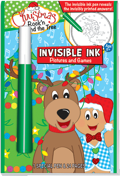Christmas Invisible Ink Pictures and Games 5+