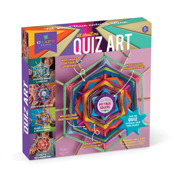 All About Me Quiz Art - Ages 8+