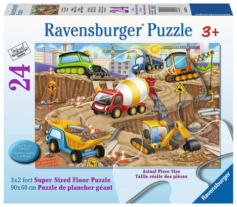 24 pc Floor Puzzle: Construction Fun  - Ages 3+