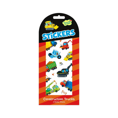 Stickers: Construction Trucks - Ages 3+