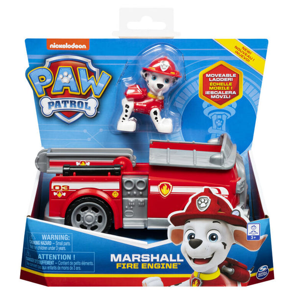 Paw Patrol: Figure/Vehicle Marshall with Fire Engine - Ages 3+