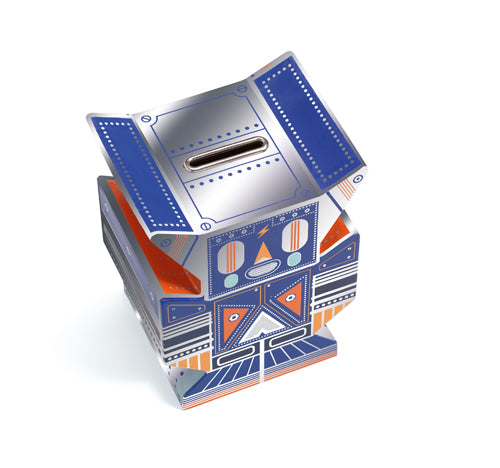 Djeco: Little Big Room: Money Box Robot - Ages 4+