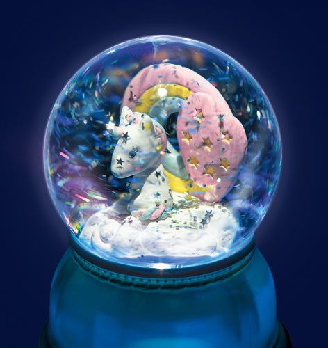 Djeco: Night Light Snow Globe / Unicorn - Ages 6+