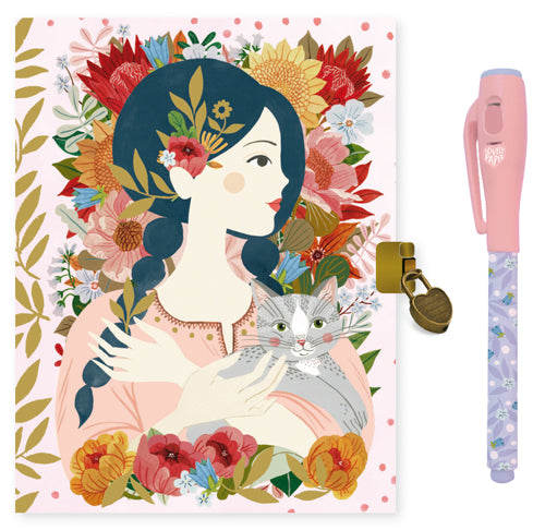 Djeco: Secret Notebook and Pen - Oana - Age 6+