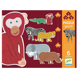 Giant Puzzle / Henri and Friends / 9, 12, 15pc 3+